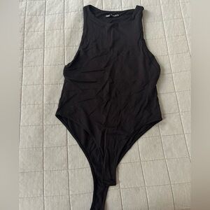 Zara Black Bodysuit high neck